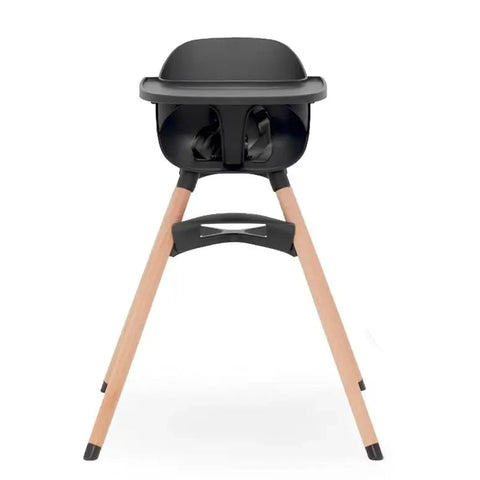 Black Natural Wooden High Chair