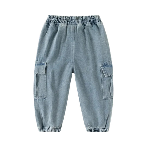 Faded Pocket Denim Jeans