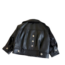 Load image into Gallery viewer, Button Leather Jacket
