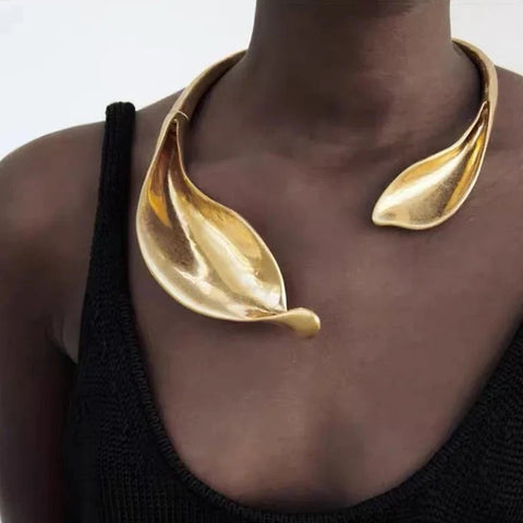 Gold Leaf Necklace-Modern Baby Las Vegas