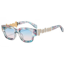Load image into Gallery viewer, Square Gold Palm Sunglasses
