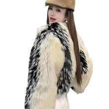 Load image into Gallery viewer, Faux Fur Patch Jacket
