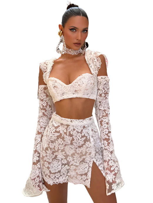 Lace Mini Skirt Set-Modern Baby Las Vegas