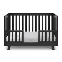 Load image into Gallery viewer, Black Wooden Crib
