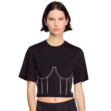 Load image into Gallery viewer, Black Diamond Bralette Cop T-Shirt
