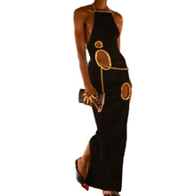 Load image into Gallery viewer, Hollow Out Metal Circle Dress

