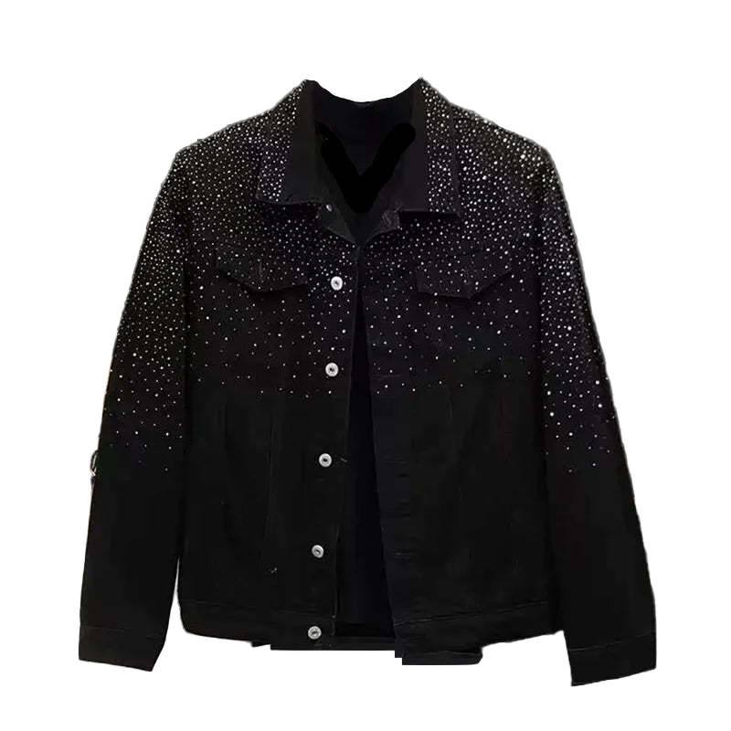 Crystal Speckled Denim jacket