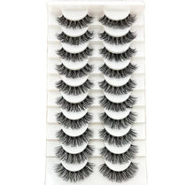 Load image into Gallery viewer, 10 Pair 3D Faux Mink Eyelash Set
