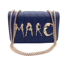 Load image into Gallery viewer, Gold Chain Letter Handbag
