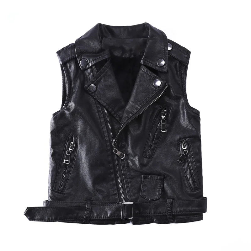 Leather Biker Vest