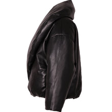 Load image into Gallery viewer, Leather Puffer Coat
