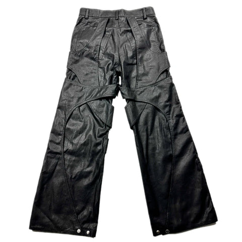 Deconstructed Bell-Bottom Shiny Pants-Modern Baby Las Vegas