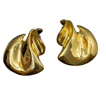 Load image into Gallery viewer, Vintage Gold Plated Clip-On Earrings
