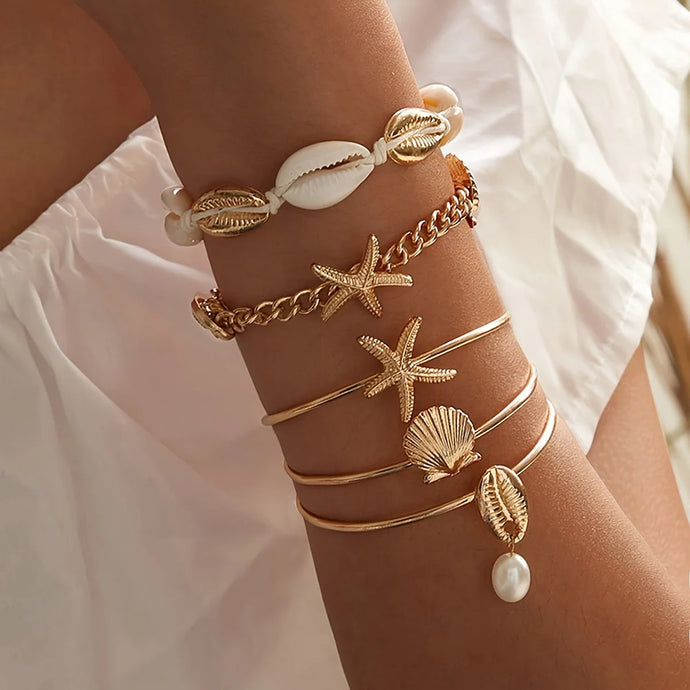 Shell Bracelet Set-Modern Baby Las Vegas