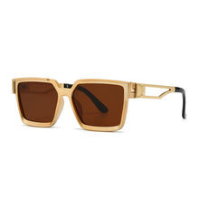 Load image into Gallery viewer, Vintage Gold Square Frame Sunglasses
