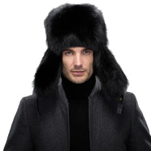 Load image into Gallery viewer, Fur Leather Bomber Hat
