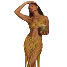 Load image into Gallery viewer, Hollow Out Net Bikini Set
