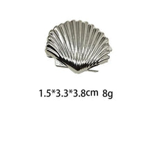 Load image into Gallery viewer, Golden Starfish Shell Hair Clip
