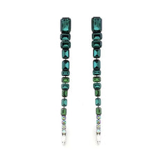 Load image into Gallery viewer, Long Big Crystal Drop Earrings
