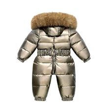 Load image into Gallery viewer, Metallic Belted Snowsuit
