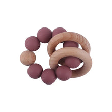 Load image into Gallery viewer, Round Wood Silicone Beaded Toy
