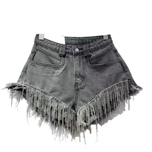 Load image into Gallery viewer, Tassel Denim Shorts
