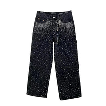 Load image into Gallery viewer, Crystal Starburst Pocket Denim Jeans-Modern Baby Las Vegas
