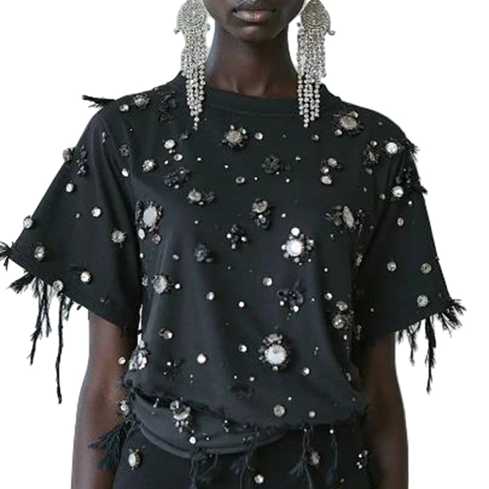 Crystal Feather Top-Modern Baby Las Vegas