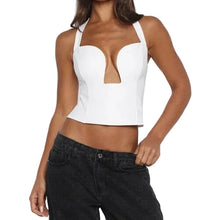 Load image into Gallery viewer, Backless Irregular Halter Top
