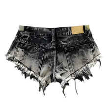 Load image into Gallery viewer, Grunge Edge Denim Mini Shorts
