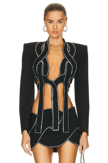 Crystal Hollow Out Skirt Set-Modern Baby Las Vegas