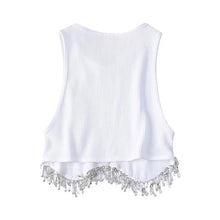 Load image into Gallery viewer, Diamond Tassel Tank Top
