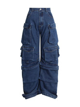 Load image into Gallery viewer, Y2K Denim Cargo Jeans
