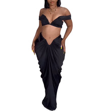 Load image into Gallery viewer, Ruched Maxi Dress Set
