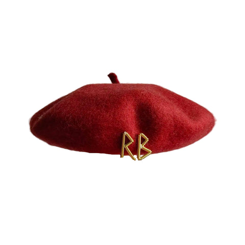 Letter Beret Hat