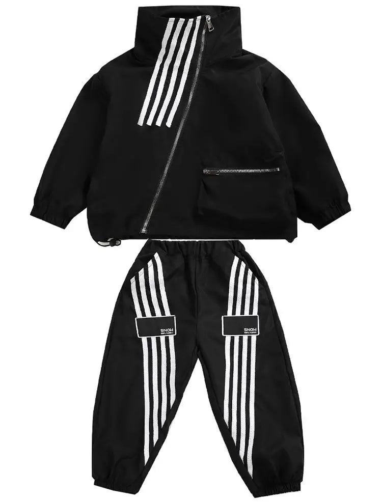 Zipper Striped Tracksuit