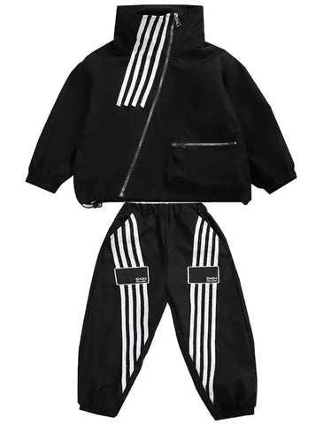 Zipper Striped Tracksuit