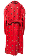 Load image into Gallery viewer, Luxury Leather Rivet Trench Coat
