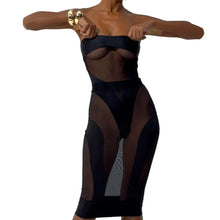 Load image into Gallery viewer, Patch Mesh Dress Set
