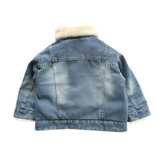 Load image into Gallery viewer, Denim + Teddy Jacket
