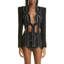 Load image into Gallery viewer, Crystal Cross Skirt And Jacket Set
