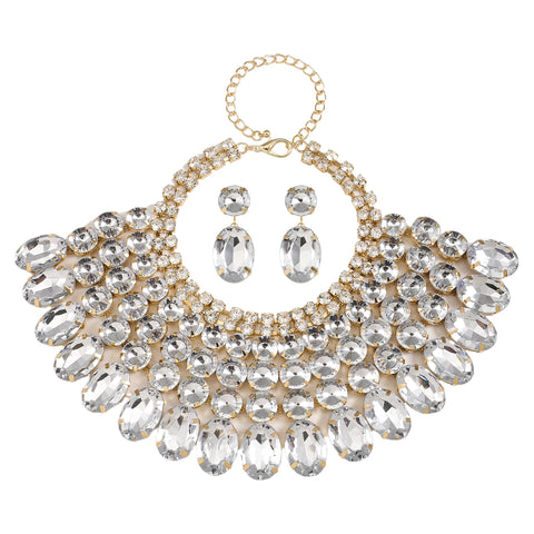 Luxury Rhinestone Necklace Set-Modern Baby Las Vegas