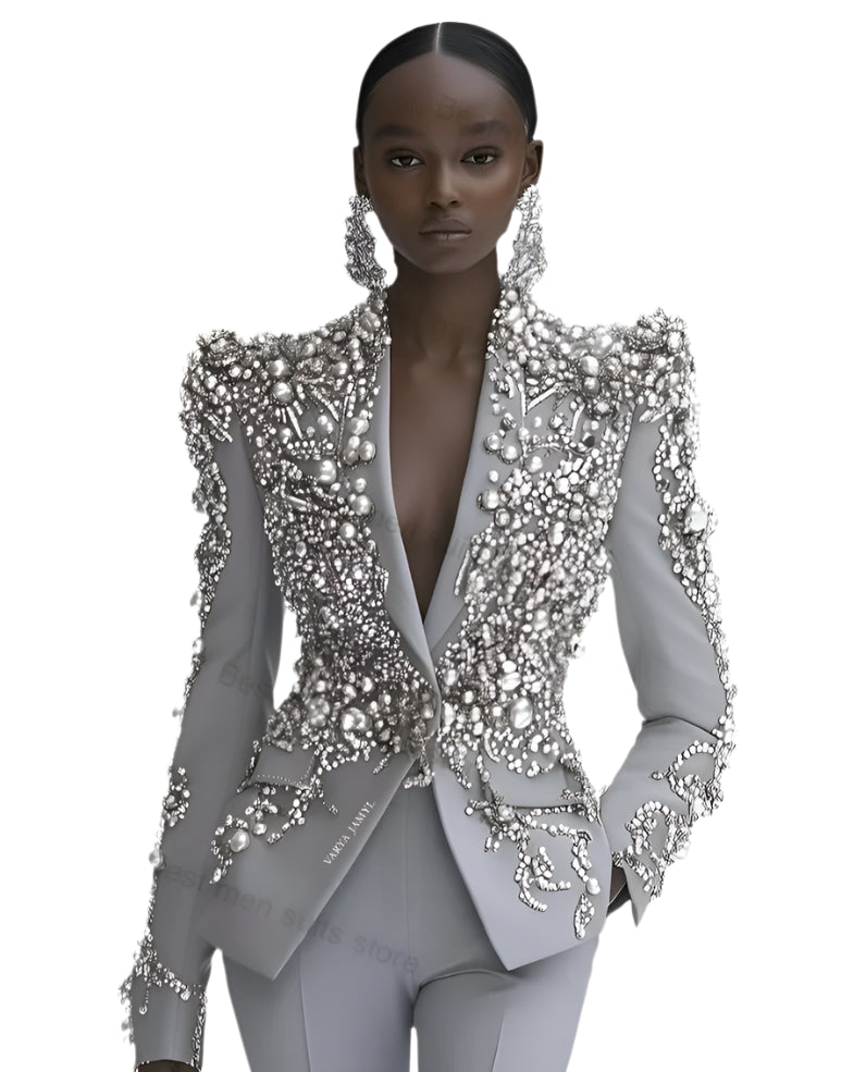 Crystal Beaded Suit