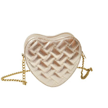 Load image into Gallery viewer, Textured Heart Cross Body Bag
