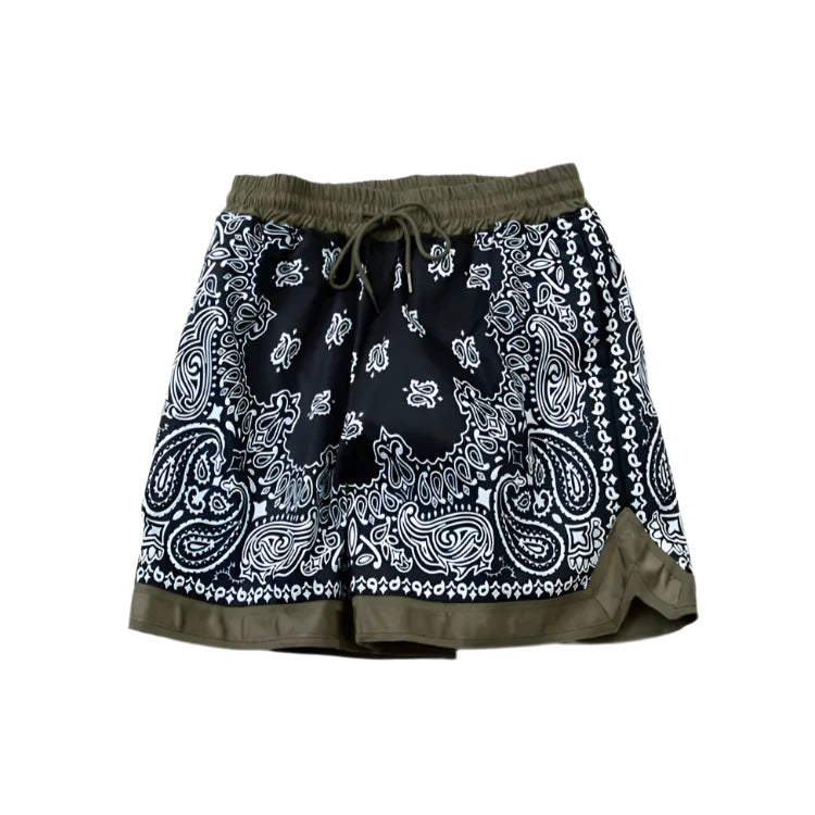 Vintage Bandana Print Shorts