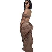 Load image into Gallery viewer, Ruched Maxi Dress Set
