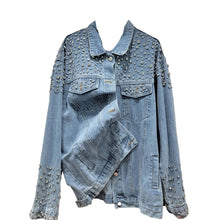 Load image into Gallery viewer, Crystal Denim Jacket

