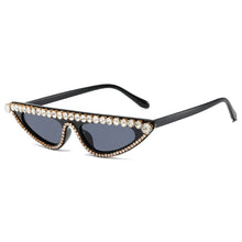 Load image into Gallery viewer, Crystal Diamond Cat Eye Sunglasses | Modern Baby Las Vegas
