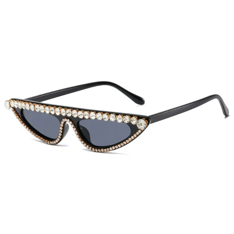 Crystal Diamond Cat Eye Sunglasses | Modern Baby Las Vegas