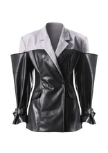 Load image into Gallery viewer, Leather Patch Blazer
